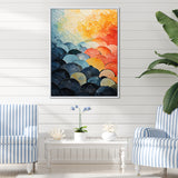Cubist Clam Geometric Coastlines - Clam Wall Decor