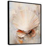 Minimalism Beige Clam Beauty - Clam Wall Art Prints