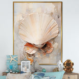 Minimalism Beige Clam Beauty - Clam Wall Art Prints