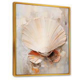 Minimalism Beige Clam Beauty - Clam Wall Art Prints