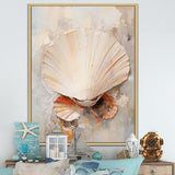 Minimalism Beige Clam Beauty - Clam Wall Art Prints