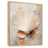 Minimalism Beige Clam Beauty - Clam Wall Art Prints