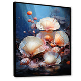Underwater Dreams Aquatic Clam - Clam Canvas Wall Art