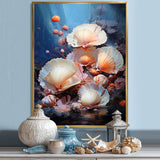 Underwater Dreams Aquatic Clam - Clam Canvas Wall Art