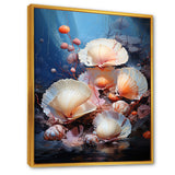 Underwater Dreams Aquatic Clam - Clam Canvas Wall Art
