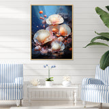 Underwater Dreams Aquatic Clam - Clam Canvas Wall Art