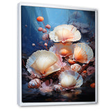 Underwater Dreams Aquatic Clam - Clam Canvas Wall Art