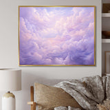 Purple Pastel Lansdcape - Landscapes Canvas Wall Art