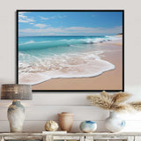 Oceanic Beach Harmony - Coastal Canvas Wall Art