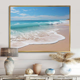 Oceanic Beach Harmony - Coastal Canvas Wall Art