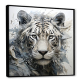 Gray And Beige Eye Of Tiger - Tiger Wall Decor