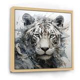 Gray And Beige Eye Of Tiger - Tiger Wall Decor