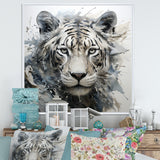 Gray And Beige Eye Of Tiger - Tiger Wall Decor