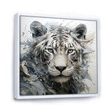 Gray And Beige Eye Of Tiger - Tiger Wall Decor