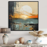 Modern Coastal Mystic Sunrise I - Coastal Canvas Wall Art