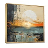 Modern Coastal Mystic Sunrise I - Coastal Canvas Wall Art