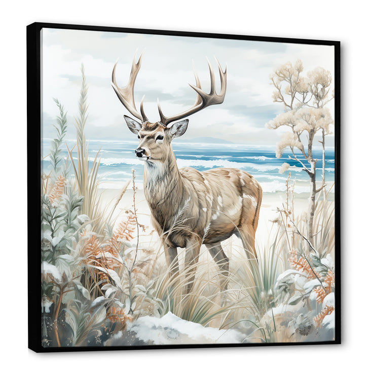 Deer Charm In Winter - Deer Wall Decor
