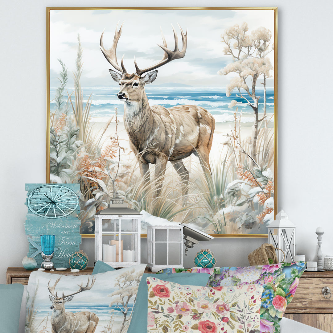 Deer Charm In Winter - Deer Wall Decor