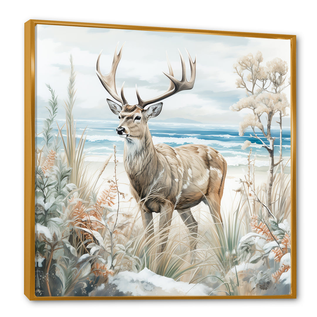 Deer Charm In Winter - Deer Wall Decor