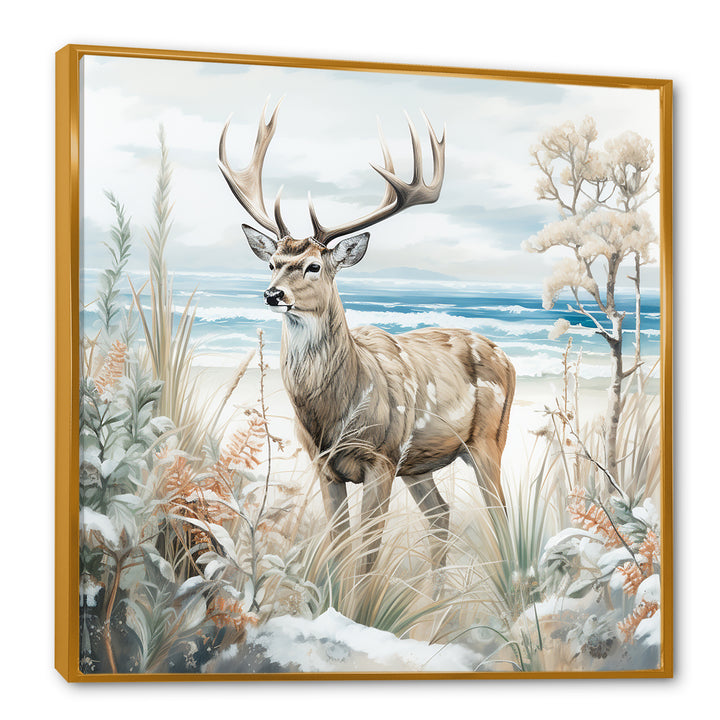 Deer Charm In Winter - Deer Wall Decor
