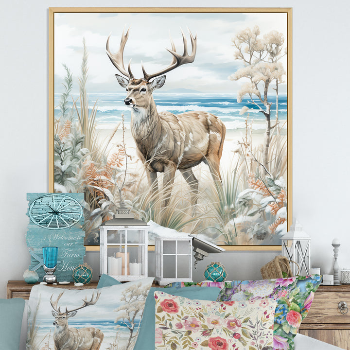 Deer Charm In Winter - Deer Wall Decor