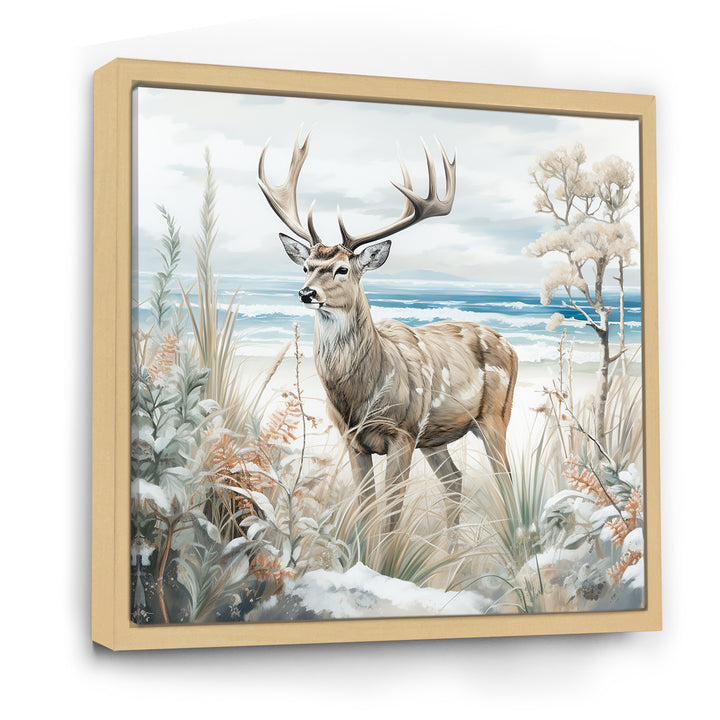 Deer Charm In Winter - Deer Wall Decor