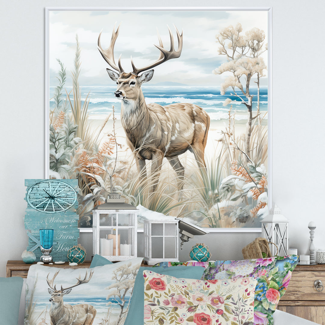 Deer Charm In Winter - Deer Wall Decor