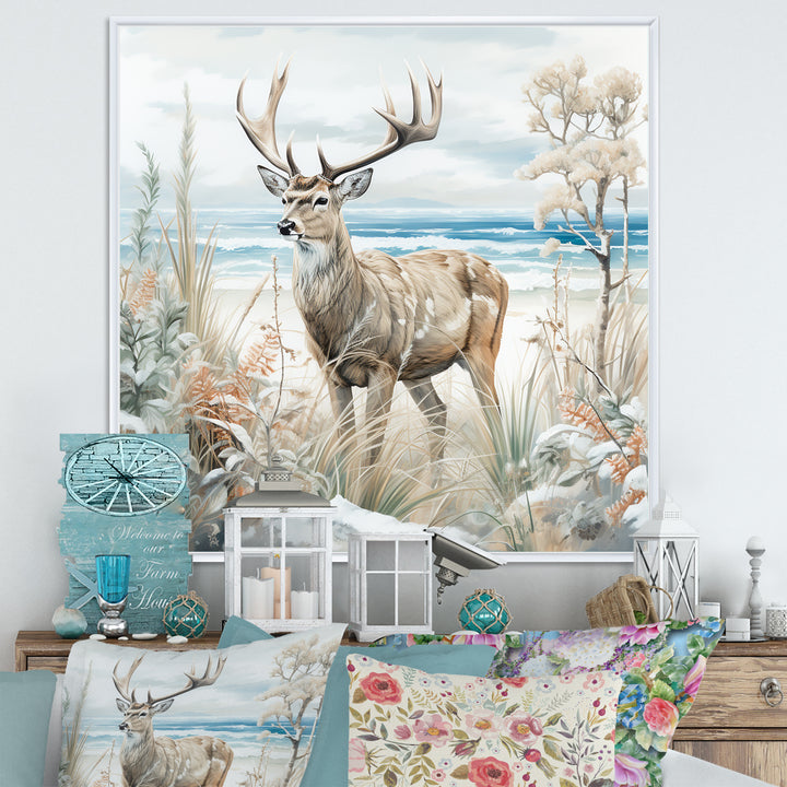 Deer Charm In Winter - Deer Wall Decor