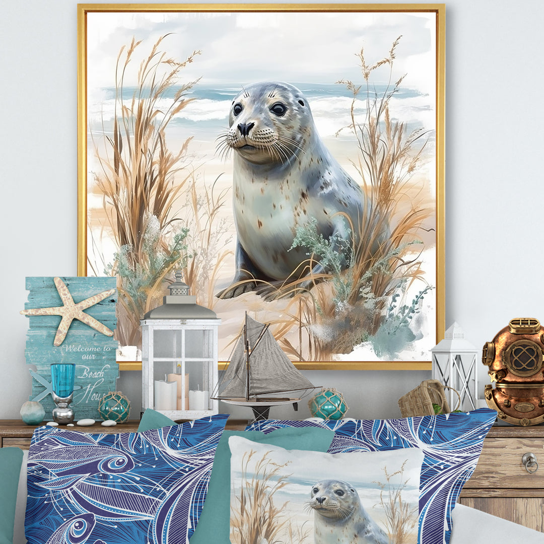 Coastal Animal Charm In Winter - Coastal Animal Wall Art Prints