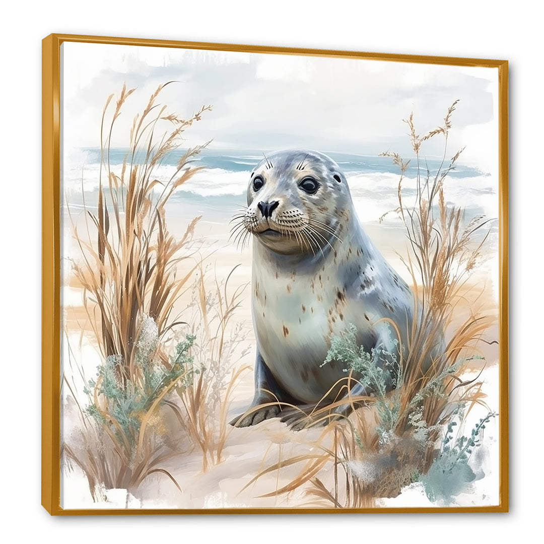 Coastal Animal Charm In Winter - Coastal Animal Wall Art Prints