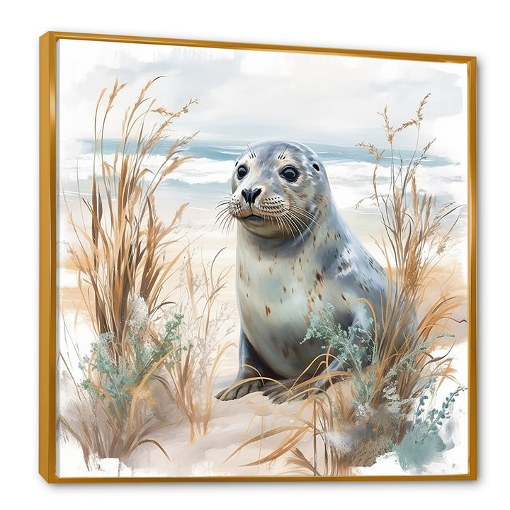 Coastal Animal Charm In Winter - Coastal Animal Wall Art Prints
