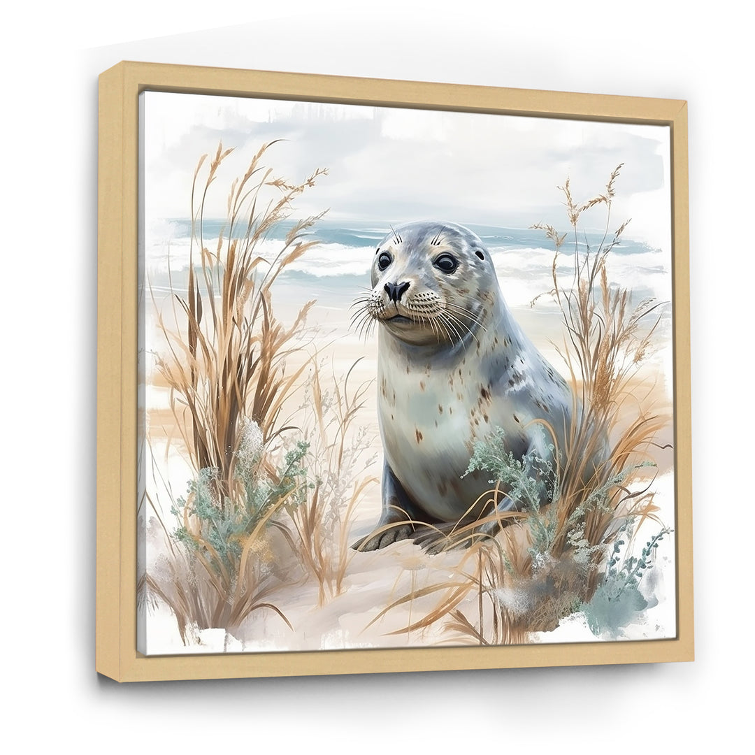 Coastal Animal Charm In Winter - Coastal Animal Wall Art Prints
