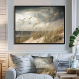 Coastal Beach Grass Tranquility - Coastal Canvas Wall Art