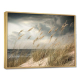 Coastal Beach Grass Tranquility - Coastal Canvas Wall Art