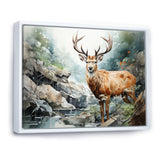 Deer Scenery Minimalism - Deer Home Decor Art