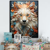 Mystic Wolf Animal Portrait - Wolf Canvas Wall Art