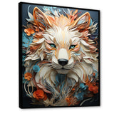 Mystic Wolf Animal Portrait - Wolf Canvas Wall Art