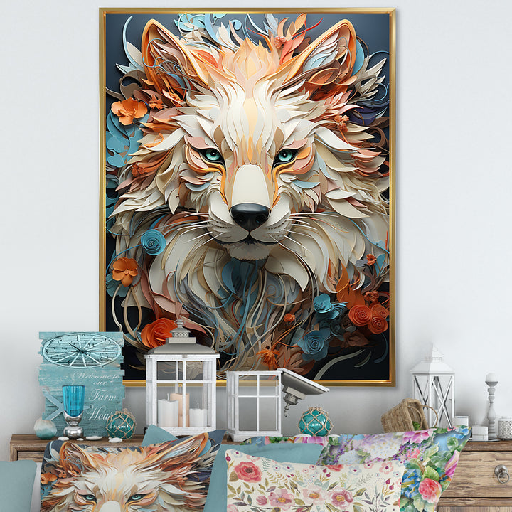 Mystic Wolf Animal Portrait - Wolf Canvas Wall Art