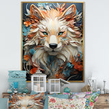 Mystic Wolf Animal Portrait - Wolf Canvas Wall Art
