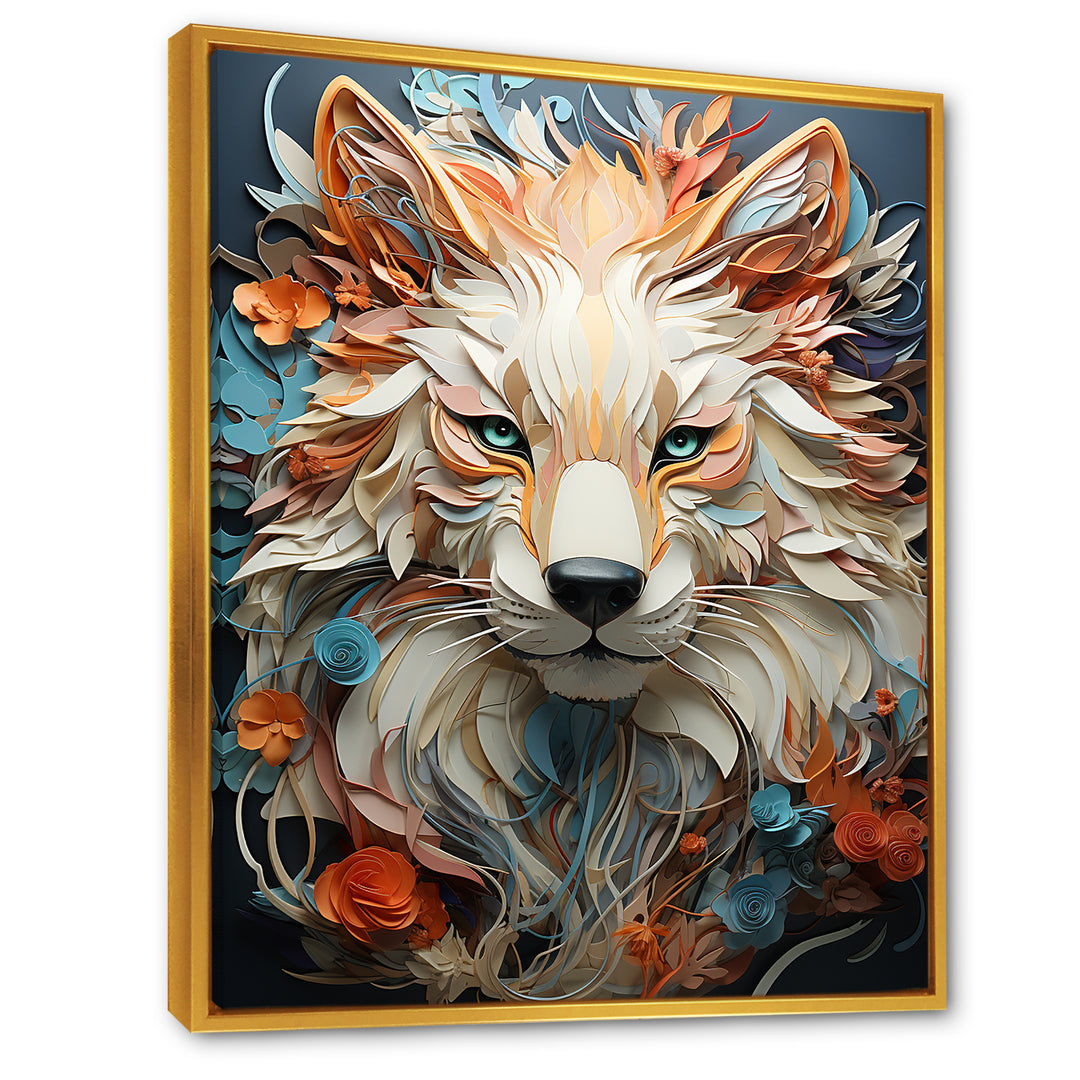 Mystic Wolf Animal Portrait - Wolf Canvas Wall Art
