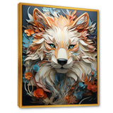 Mystic Wolf Animal Portrait - Wolf Canvas Wall Art