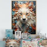 Mystic Wolf Animal Portrait - Wolf Canvas Wall Art