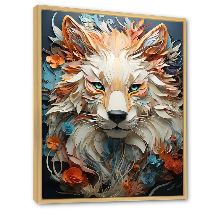 Mystic Wolf Animal Portrait - Wolf Canvas Wall Art