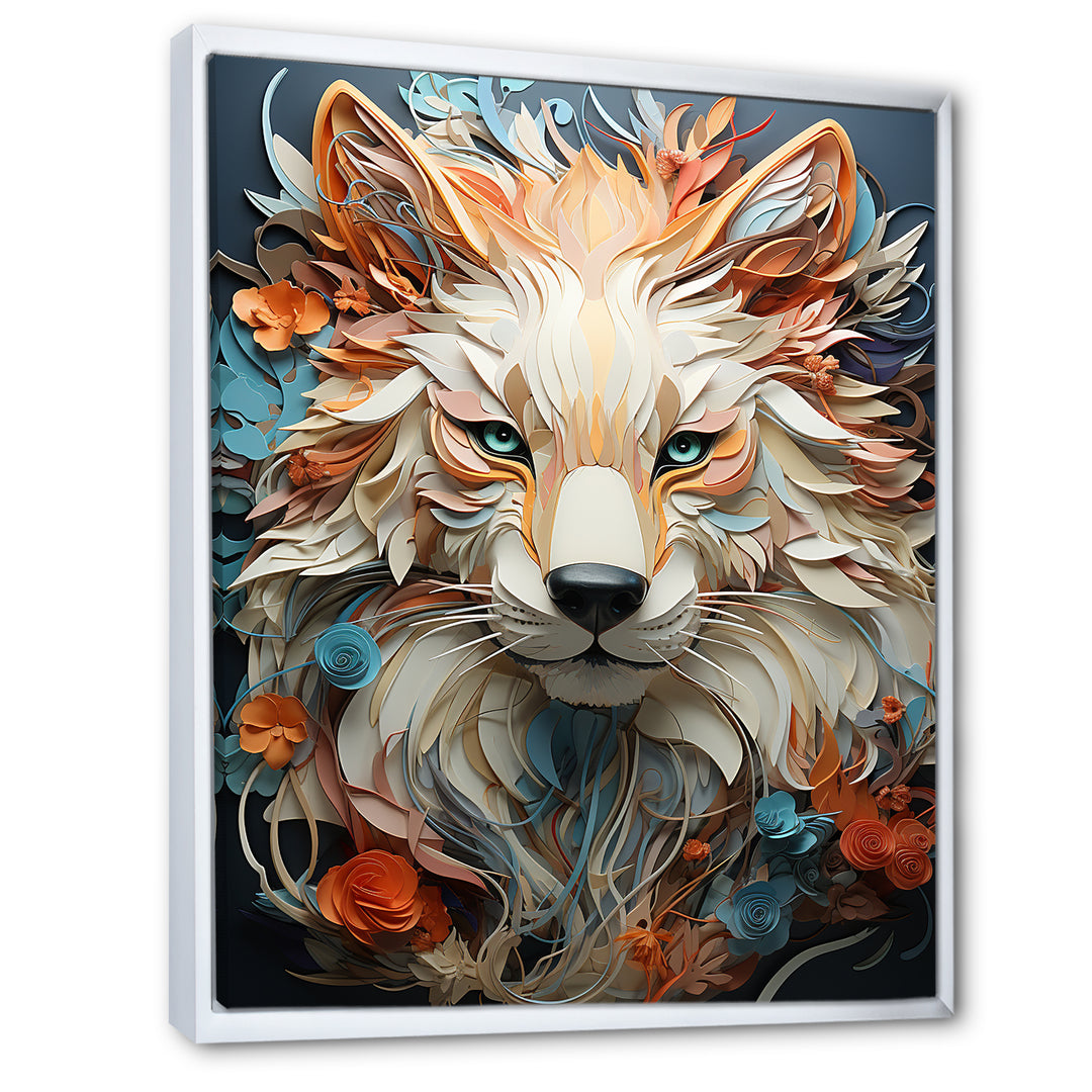 Mystic Wolf Animal Portrait - Wolf Canvas Wall Art