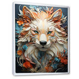 Mystic Wolf Animal Portrait - Wolf Canvas Wall Art