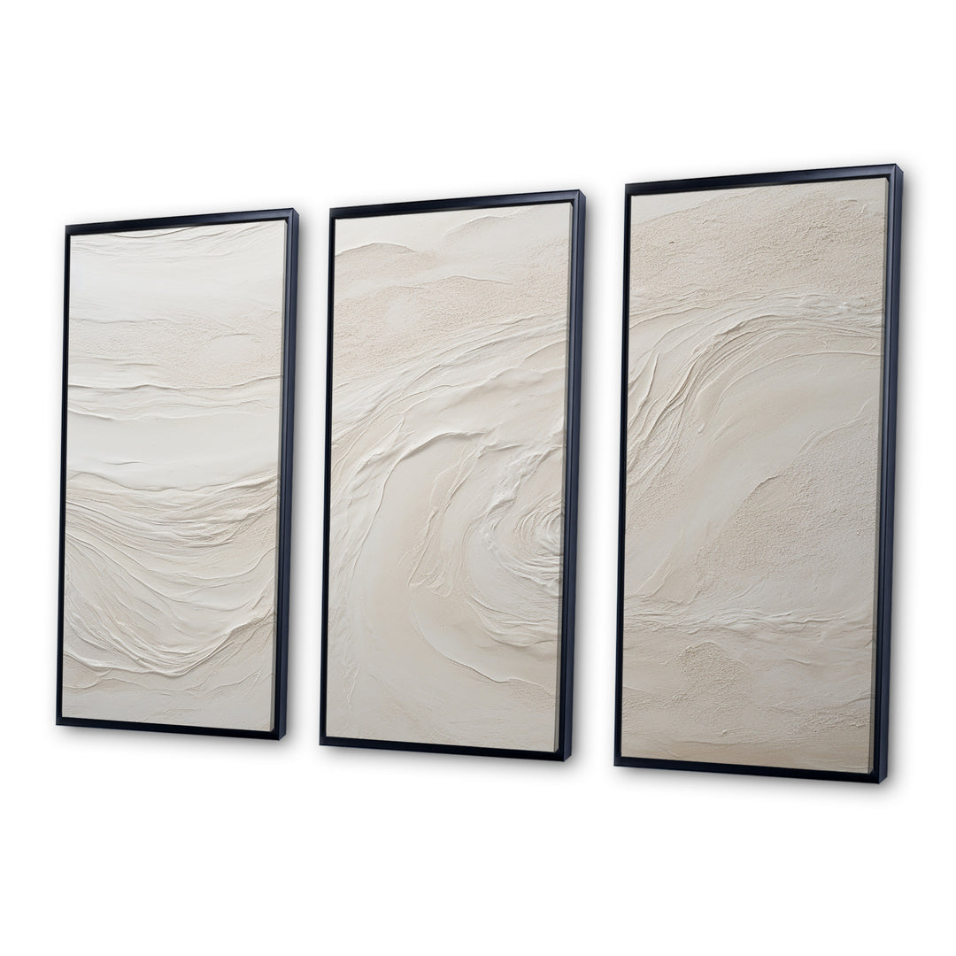 Modern Beach Beige Sand Charm I - Split Panel Canvas Art