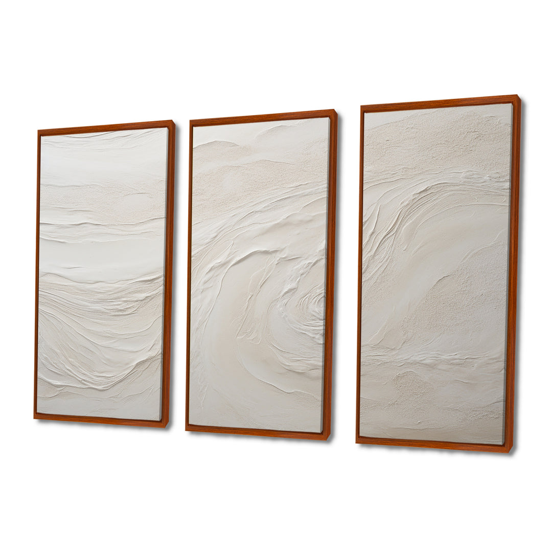 Modern Beach Beige Sand Charm I - Split Panel Canvas Art