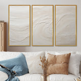 Modern Beach Beige Sand Charm I - Split Panel Canvas Art
