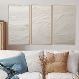 Modern Beach Beige Sand Charm I - Split Panel Canvas Art