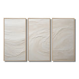 Modern Beach Beige Sand Charm I - Split Panel Canvas Art